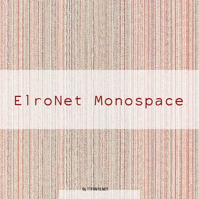 ElroNet Monospace example